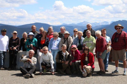 DNCB, plus Chilliwack, Langley, White Rock/Surrey & Delta Nature Clubs at Manning Park; Gerhard with friendly Ground Squirrel (P&A) click on photo to see large version