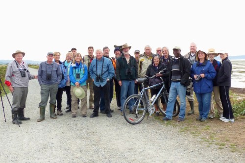 DNCB at Boundary Bay dike (photo by Marion S) - click on photo to see large version